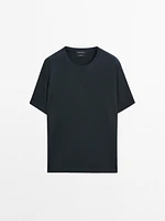100% cotton short sleeve knit sweater