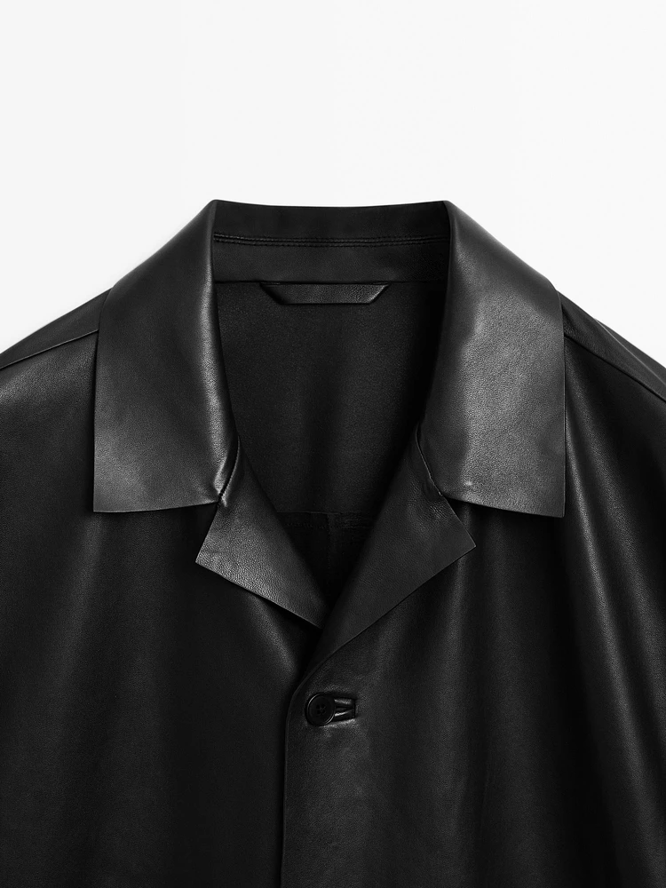 Veste légère courte en cuir nappa - Limited Edition