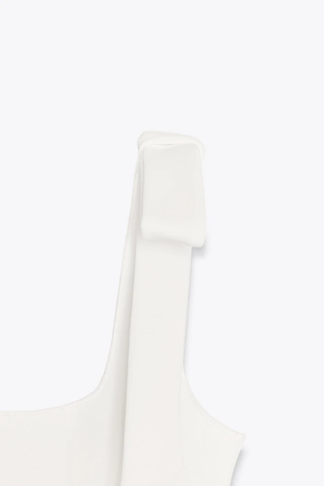 TOP LACETS STRETCH