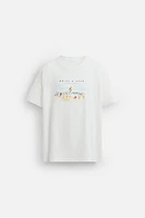 CONTRAST PRINT T-SHIRT