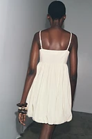 ZW COLLECTION EMBROIDERED SHORT DRESS