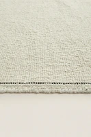 RECTANGULAR BOUCLÉ WOOL AREA RUG