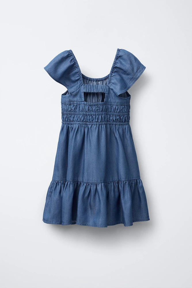 ROBE EN JEAN ÉLASTIQUES FLUIDE