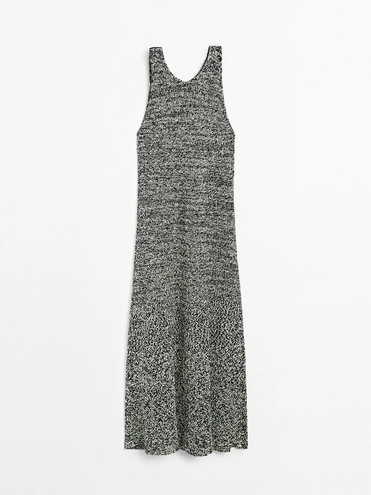 Robe longue en maille chinée - Limited Edition