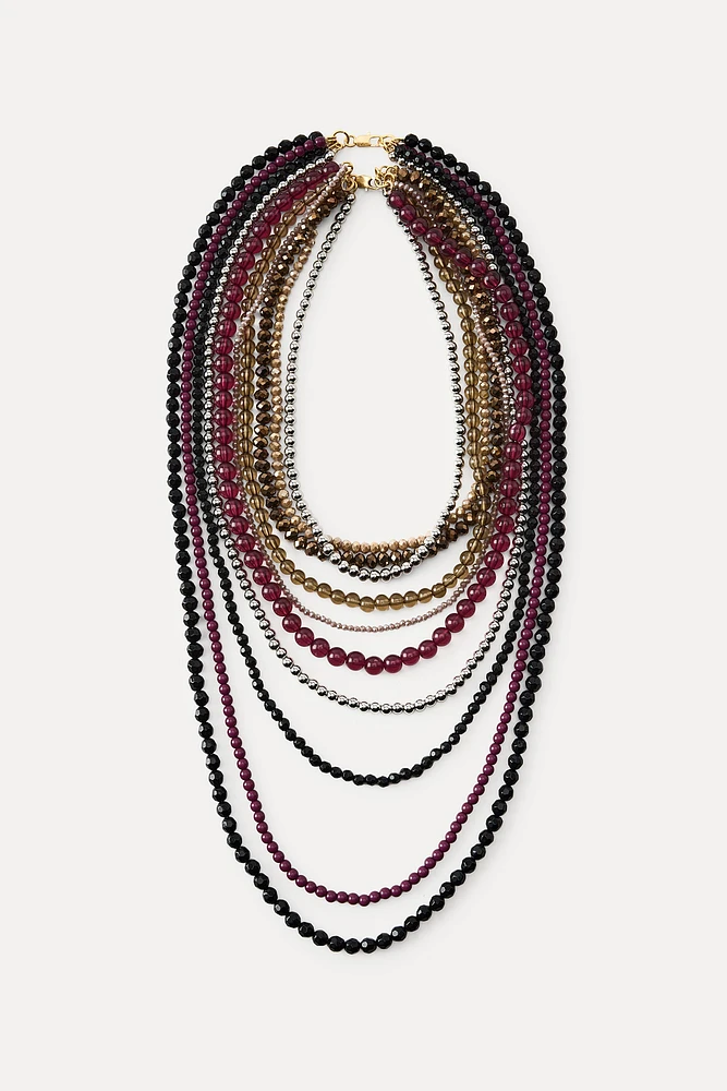 PACK OF 2 MULTI-BEAD NECKLACES