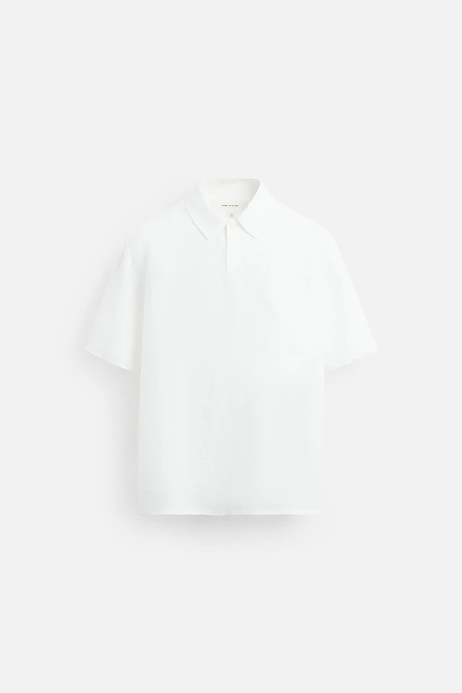 CHEMISE POLO 100 % LIN