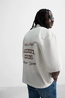 EMBROIDERED STRIPED SHIRT