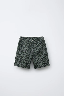 ANIMAL PRINT SHORTS