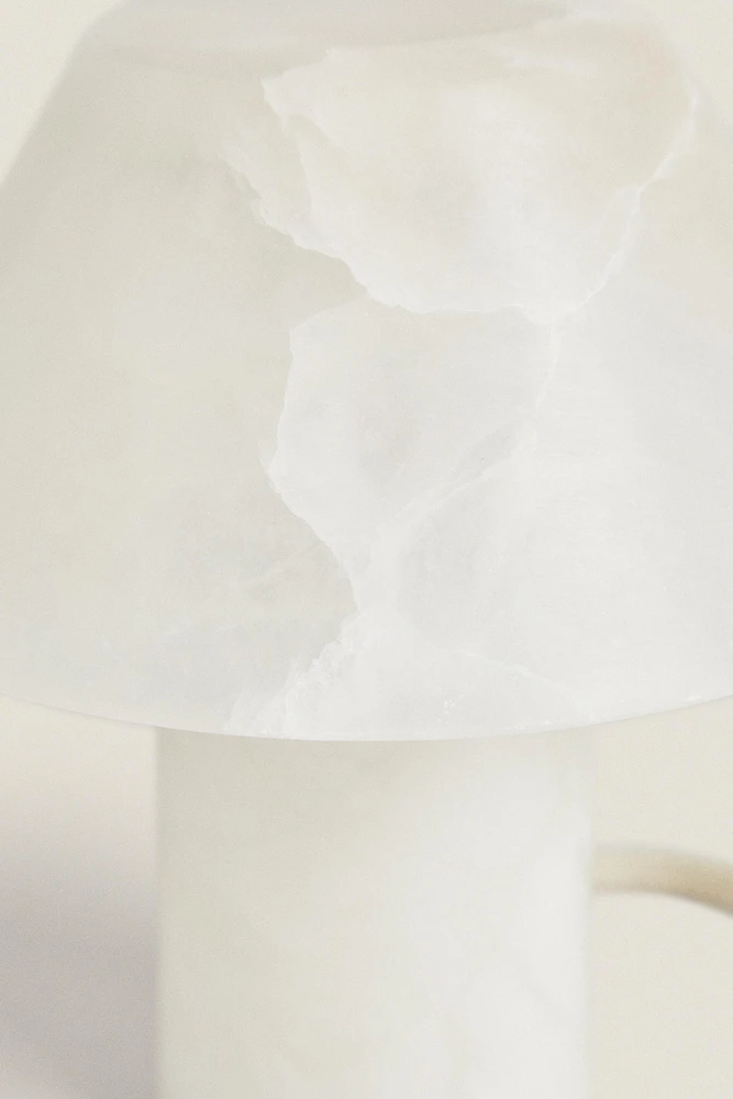 SMALL ALABASTER TABLE LAMP