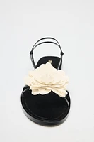 FLAT SANDALS WITH FLOWER