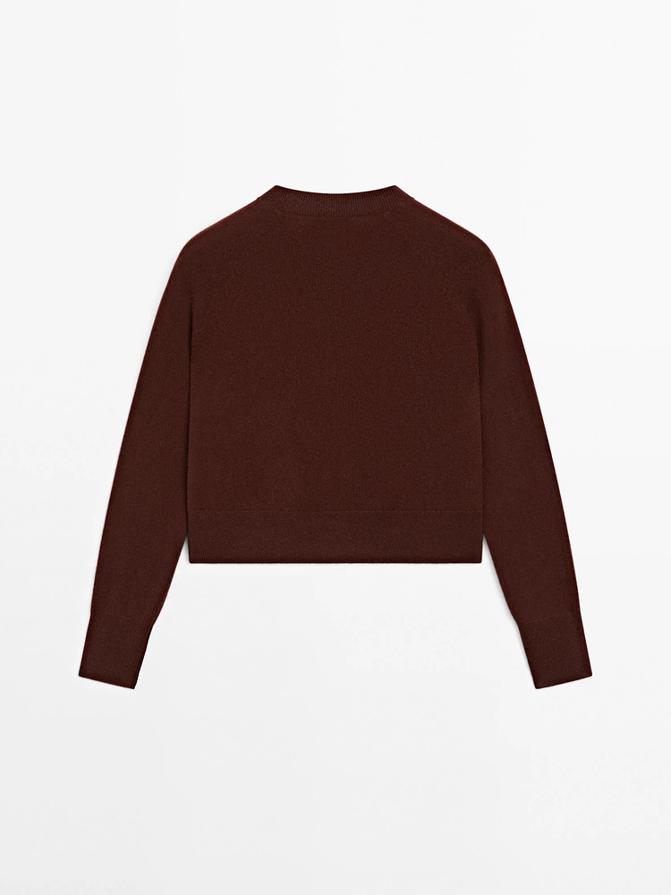 Cardigan manches longues 100 % cachemire