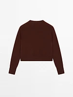 Cardigan manches longues 100 % cachemire