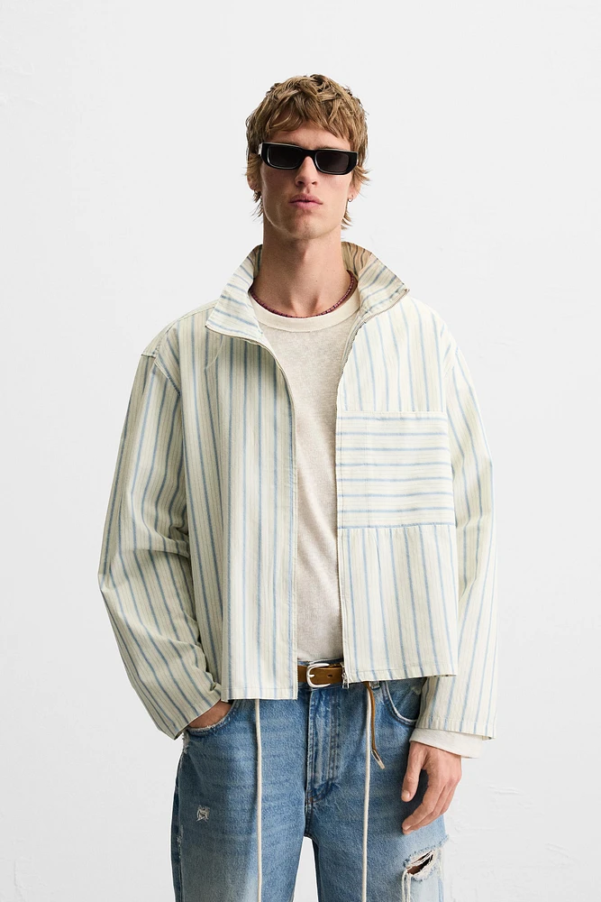 CHEMISE BOXY FIT À RAYURES