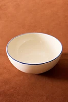 STONEWARE BOWL WITH RIM DETAIL