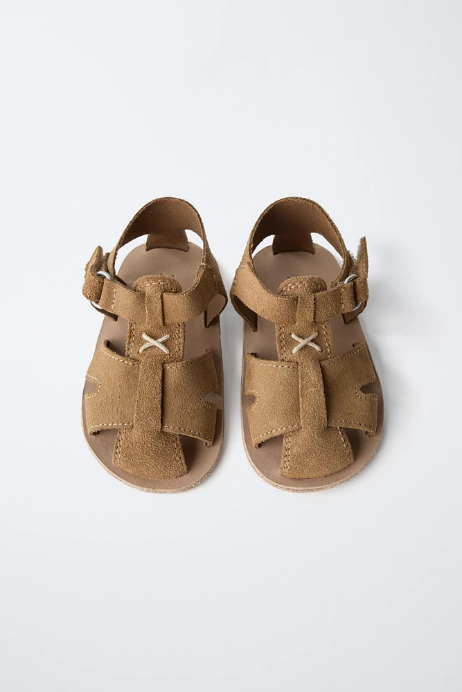 LEATHER FISHERMAN SANDALS