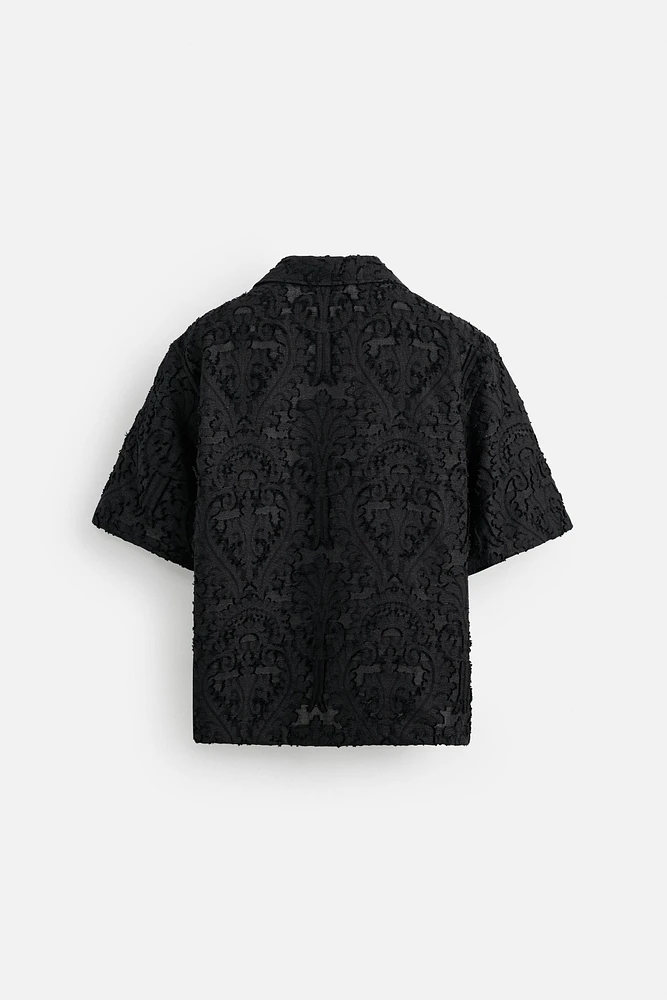 GEOMETRIC JACQUARD SHIRT