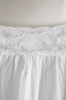 EMBROIDERED COTTON NIGHTGOWN