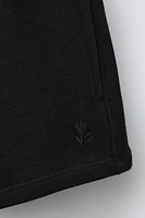 EMBROIDERED PLUSH SHORTS