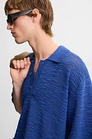 POLO EN MAILLE AJOURÉE