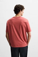 WASHED T-SHIRT WITH SLITS