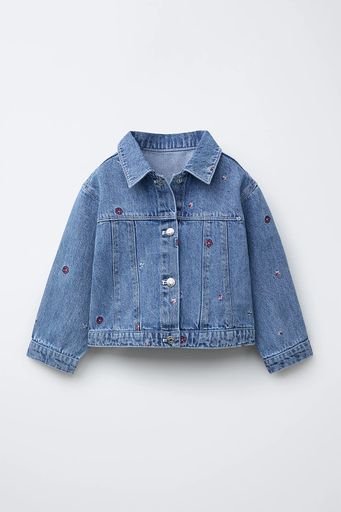 VESTE EN JEAN AVEC BRODERIES