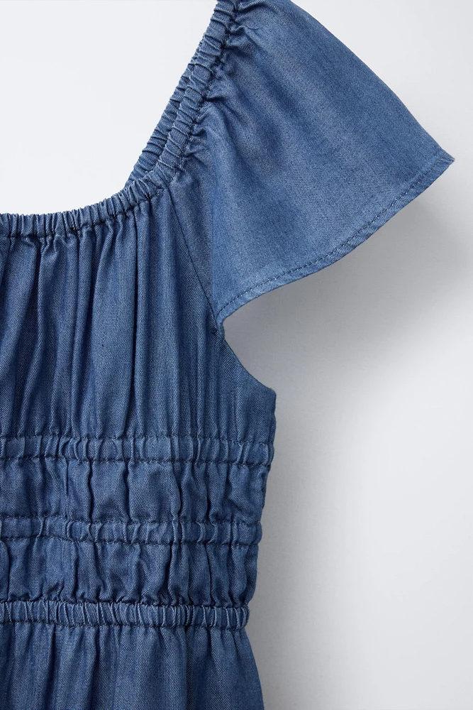 ROBE EN JEAN ÉLASTIQUES FLUIDE