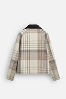 TRENCH CROPPED FIT À CARREAUX ÉDITION LIMITÉE