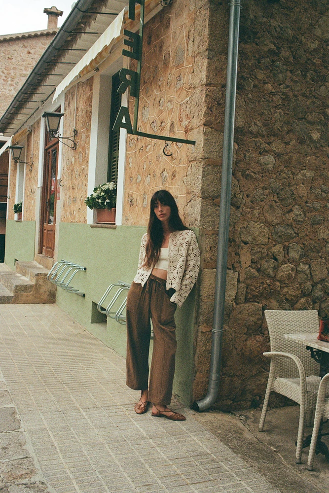 RUSTIC ELASTIC WAIST PANTS