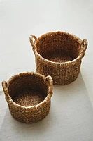 CYLINDRICAL SEAGRASS BASKET