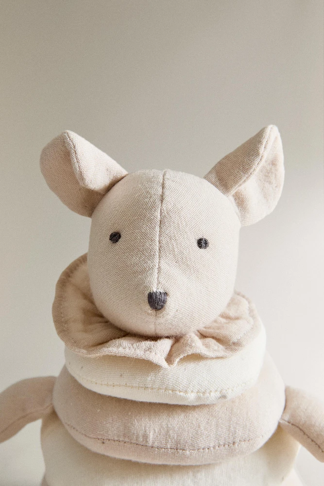CHILDREN’S STACKER MOUSE PLUSH TOY