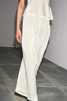 100% LINEN PLEATED PANTS ZW COLLECTION