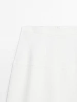 Flowing linen blend trousers with corset belt - Limited Edition