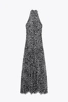 ROBE HALTER À POIS