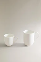 WHITE PORCELAIN MUG