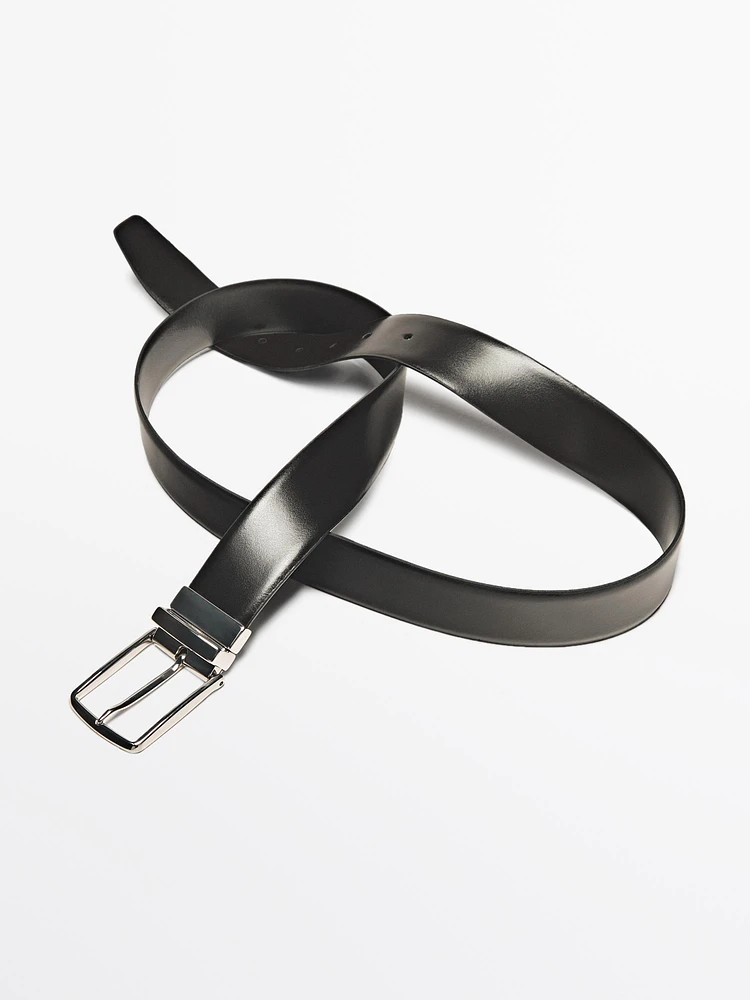 Ceinture réversible en cuir nappa
