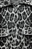 ANIMAL PRINT JACQUARD KNIT CARDIGAN