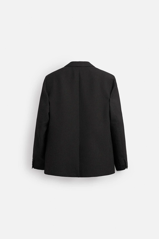 LIMITED EDITION POLKA DOT JACQUARD BLAZER