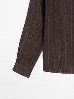 100% linen pinstripe shirt