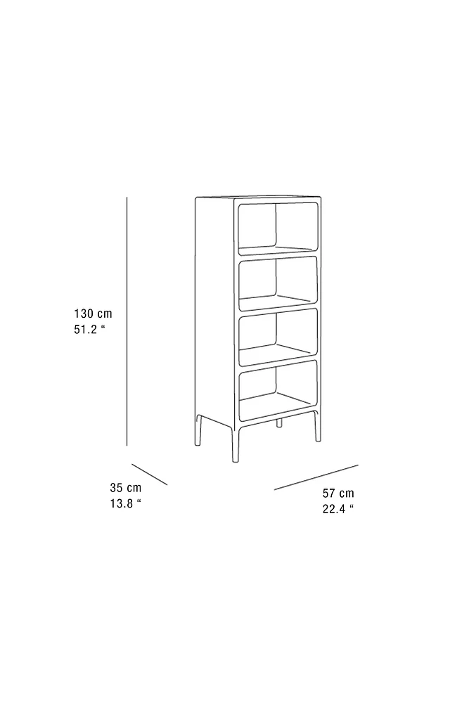 HIGH HONEY OAK BOOKCASE