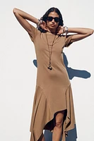 ASYMMETRIC WASHED DRESS