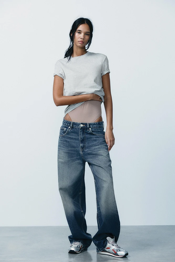 OVERSIZE TRF RELAXED JEANS WITH A HIGH WAIST