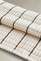 STRIPED TEXTURED BATH TOWEL