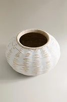 MICROCEMENT BASKET VASE