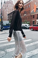 JUPE MIDI SEQUINS ZW COLLECTION