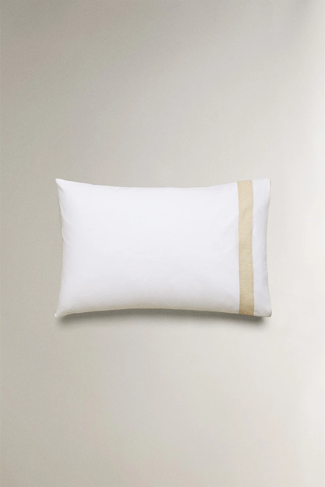 COTTON PILLOWCASE WITH BORDER