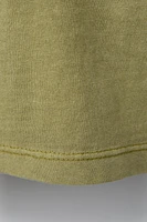 T-SHIRT TEINT EN PIÈCE À POCHE