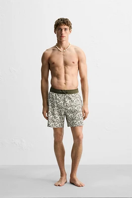 MAILLOT DE BAIN LONG À IMPRIMÉ CACHEMIRE
