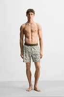 MAILLOT DE BAIN LONG À IMPRIMÉ CACHEMIRE