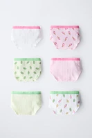 6- ANS/ LOT DE SIX CULOTTES GLACES