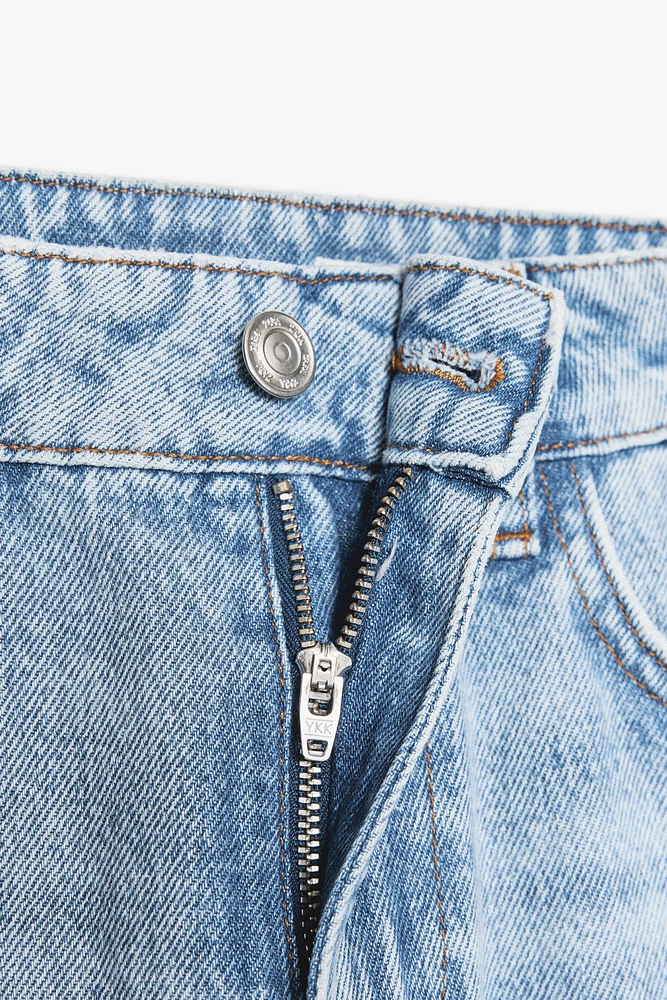 Z1975 WIDE LEG MID-RISE JEANS WITH SIDE SEAMS